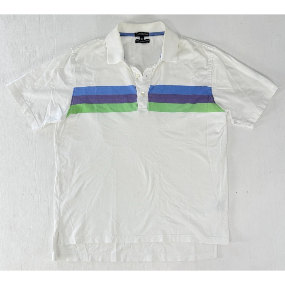 Fairway Outfitters Polo Shirt Mens L Short Sleeve Golf Outdoor Pearl Wash Cotton